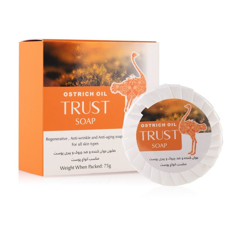 صابون عصاره ی شترمرغ تراست