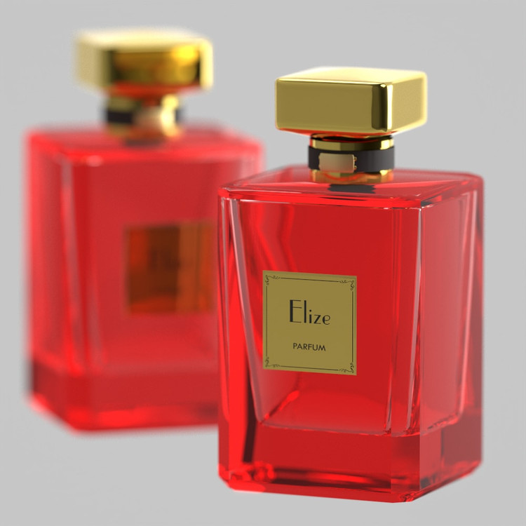پرفیوم زنانه Elize تراست مشابه عطر Baccarat Rouge 540 Extrait de Parfum - جزئیات درب و اسپری عطر