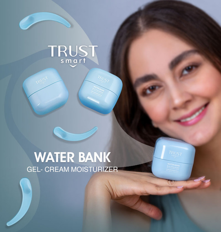 ژل کرم آبرسان واتر بانک تراست اسمارت تراست اسمارت - بافت و قوام محصول