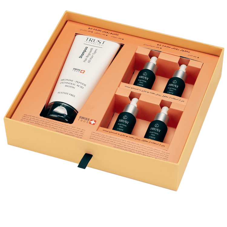 تصویر ششم کیت تخصصی رویش مجدد موی سر تراست TRUST