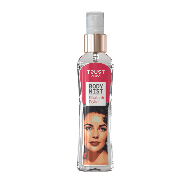 بادی میست زنانه تراست اورا مدل Elizabeth Taylor حجم ۱۰۰ میلی‌لیتر با رایحه Versace Bright Crystal