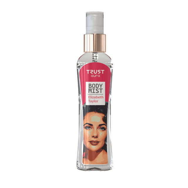 بادی میست زنانه تراست اورا مدل Elizabeth Taylor حجم ۱۰۰ میلیلیتر با رایحه Versace Bright Crystal
