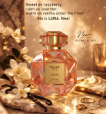 عطر زنانه تراست مدل لونا بوی شیرین و وانیلی